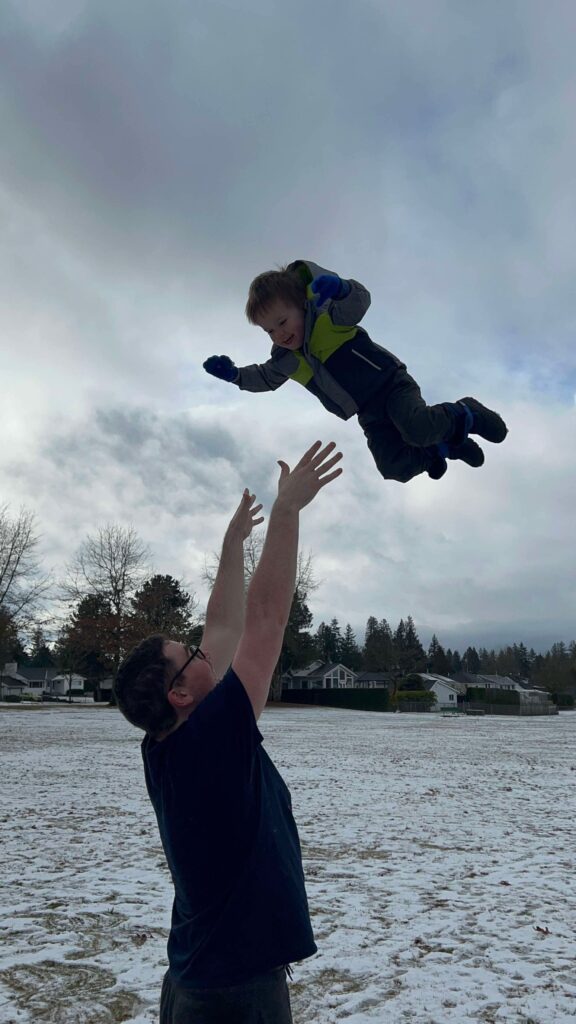 Cam throwing Elliot